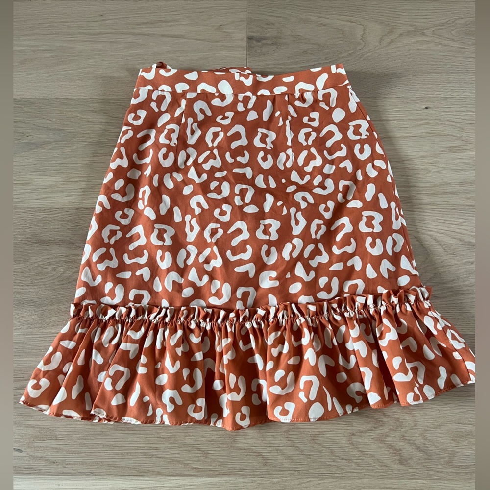 NWT Hutch (Anthropologie) Leopard Print Women's Wrap Skirt XS - Picture 2 of 7